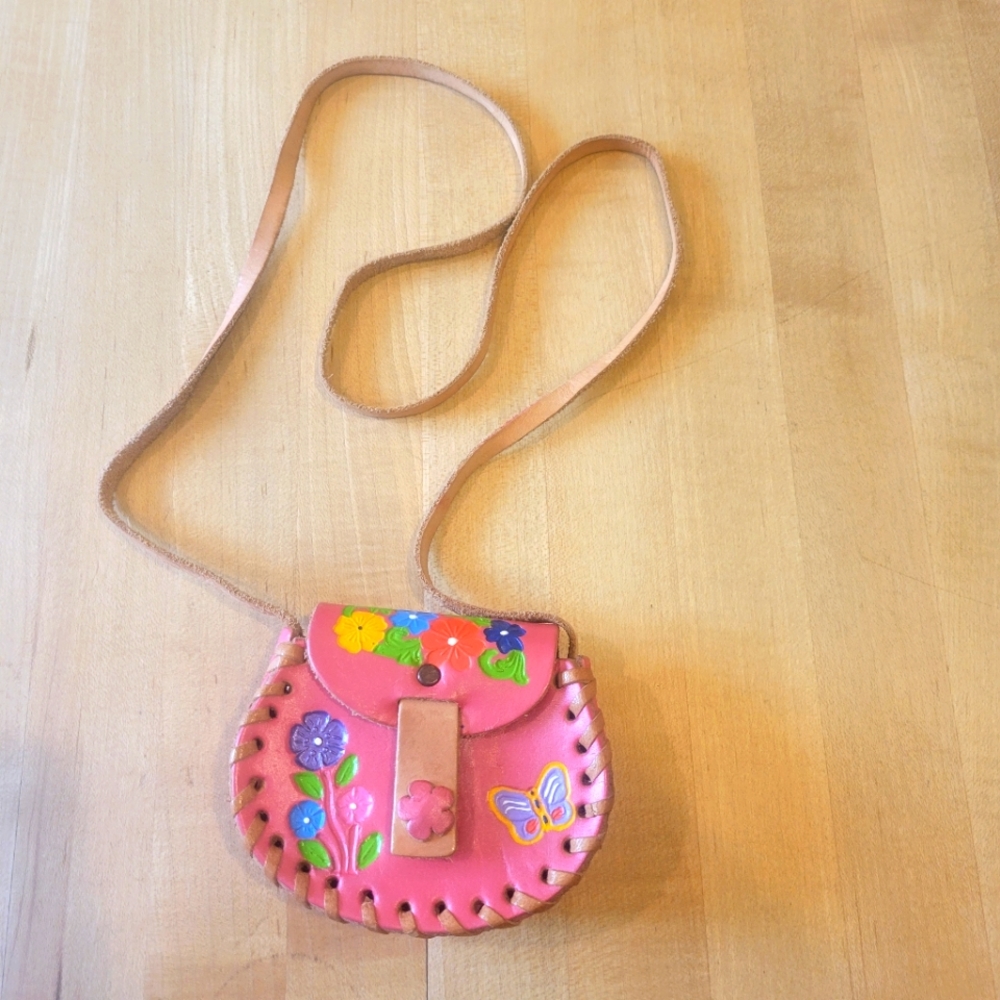 Vintage leather children's purse